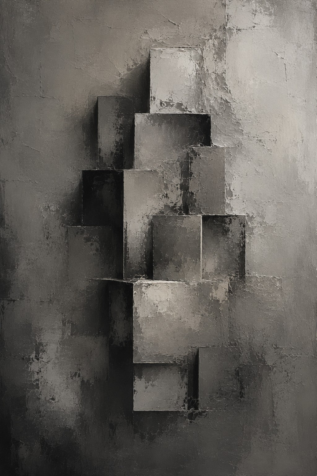 First Boxes | The Last Apartment | Grayscale Literary Fine Art Print