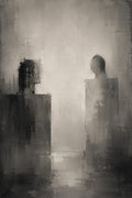 A Shared Silence | The Last Apartment | Grayscale Literary Fine Art Print