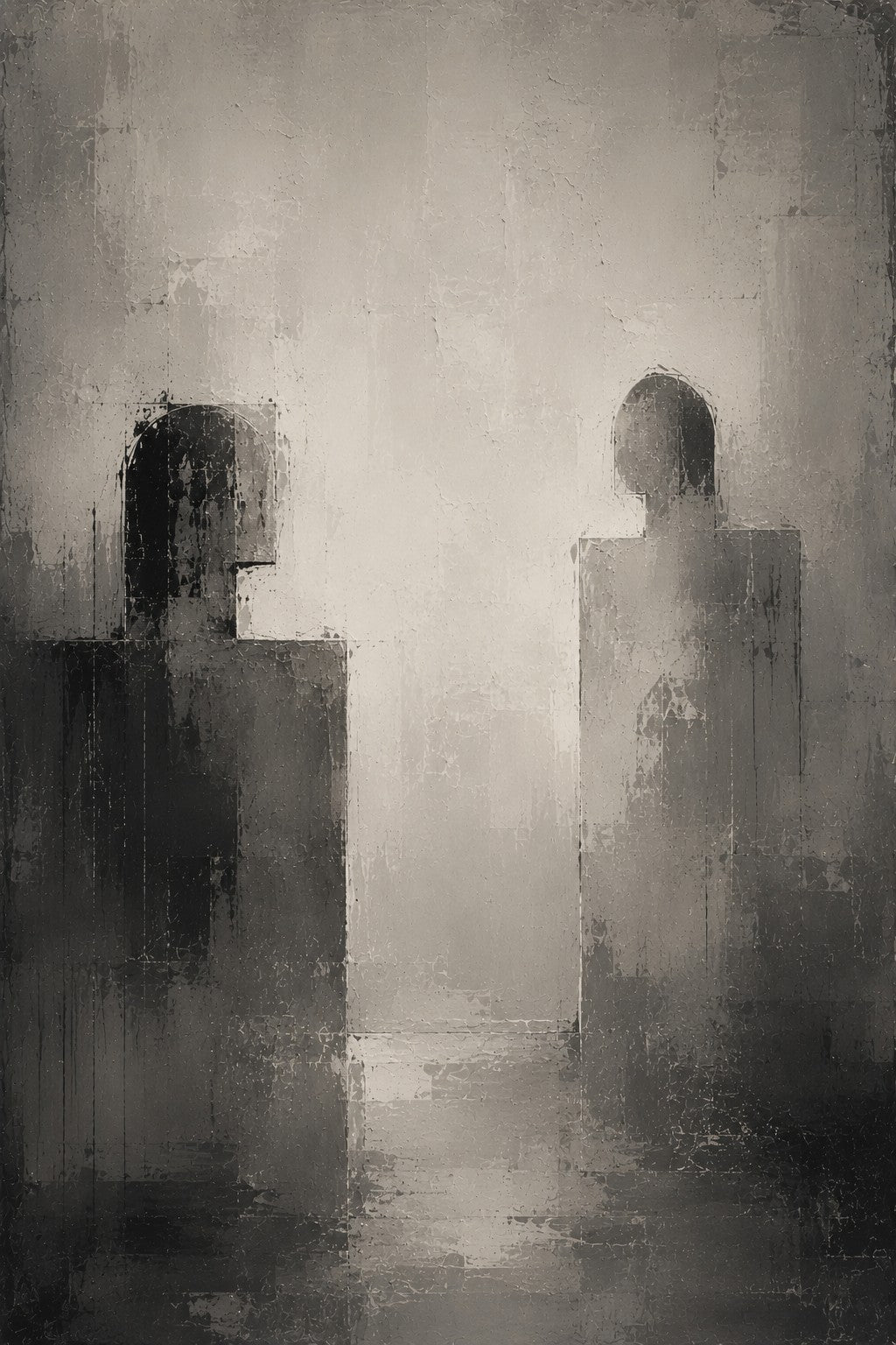 A Shared Silence | The Last Apartment | Grayscale Literary Fine Art Print
