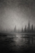 The City Outside | The Last Apartment | Grayscale Literary Fine Art Print