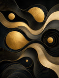 Celestial Drift geometric Art Deco fine art print by Daisy Junction