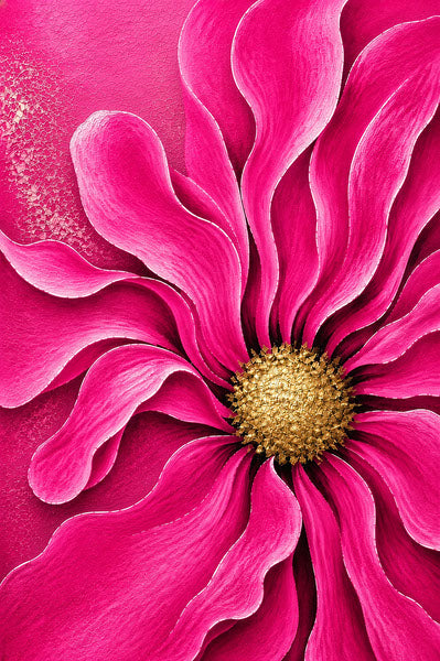 Magenta Gerbera, Gerbera Lumière fine art floral print by Daisy Junction