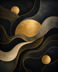 Celestial Drift geometric Art Deco fine art print by Daisy Junction