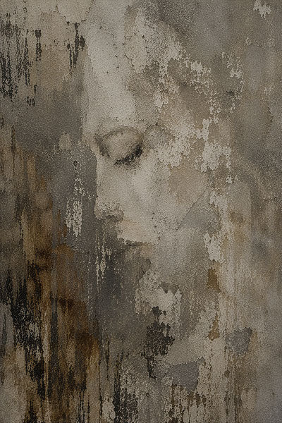 Pareidolia fine art plaster portrait print by Daisy Junction