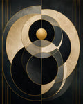 Celestial Orbit geometric Art Deco fine art print by Daisy Junction