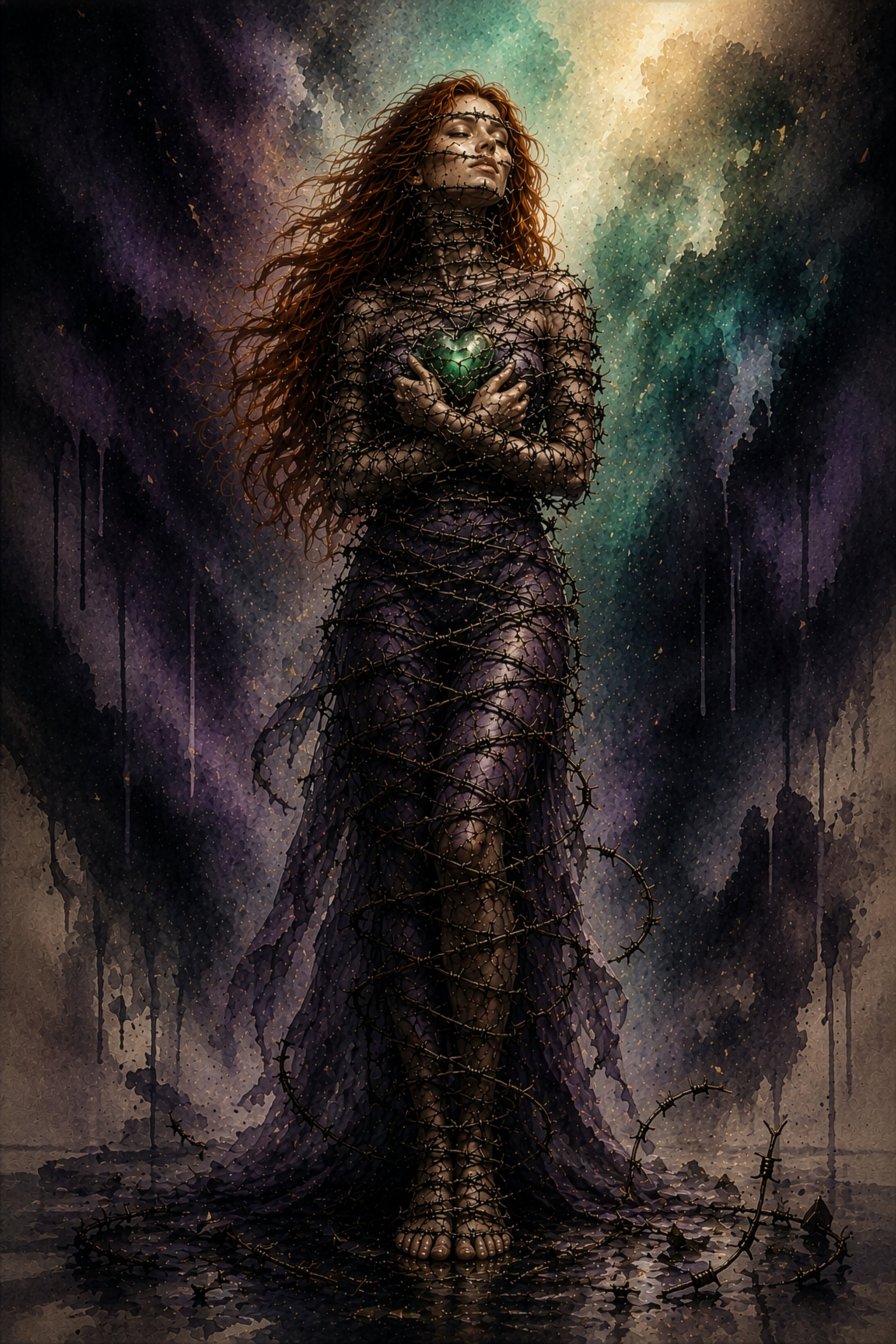 Bound | Fragmented Reveries Triptych I | Surreal Figure Fine Art Print