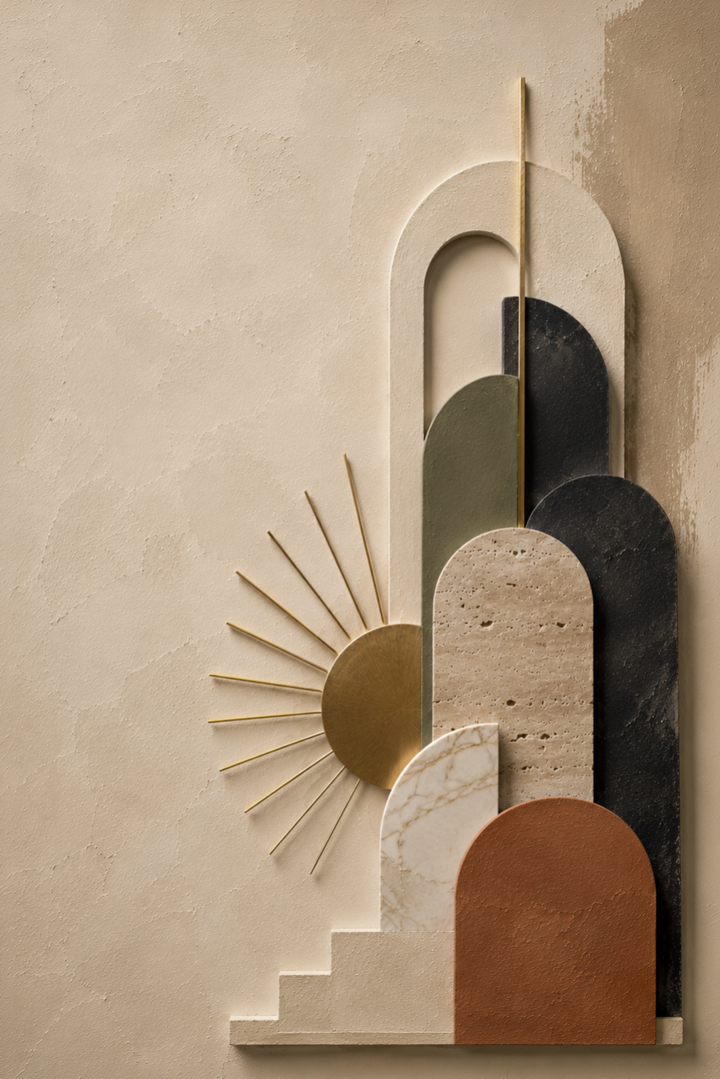 Dusk, The Canyon Suite, earth tone sculptural wall art print