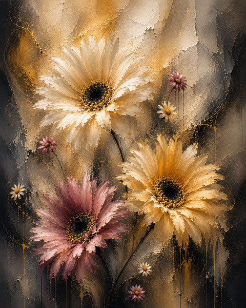 Glimmer, third piece of the Daisies Illuminated set