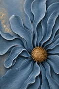 Slate Blue Gerbera, Gerbera Lumière fine art floral print by Daisy Junction