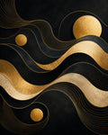 Celestial Drift geometric Art Deco fine art print by Daisy Junction