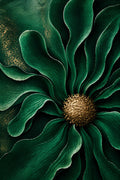 Deep Green Gerbera, Gerbera Lumière fine art floral print by Daisy Junction