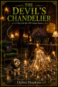 The Devil's Chandelier, A They Call Me CHZ Claims Mystery, book cover by Debra Hopkins