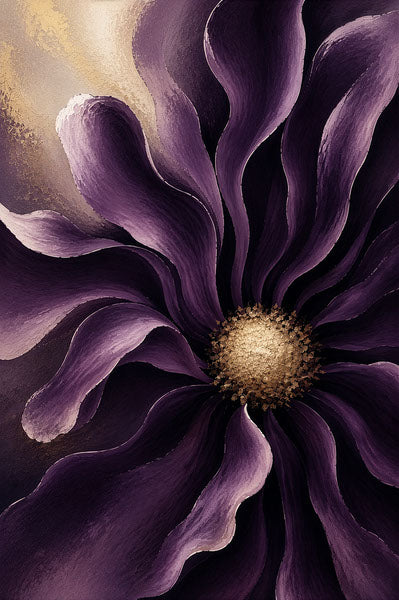 Violet Gerbera, Gerbera Lumière fine art floral print by Daisy Junction
